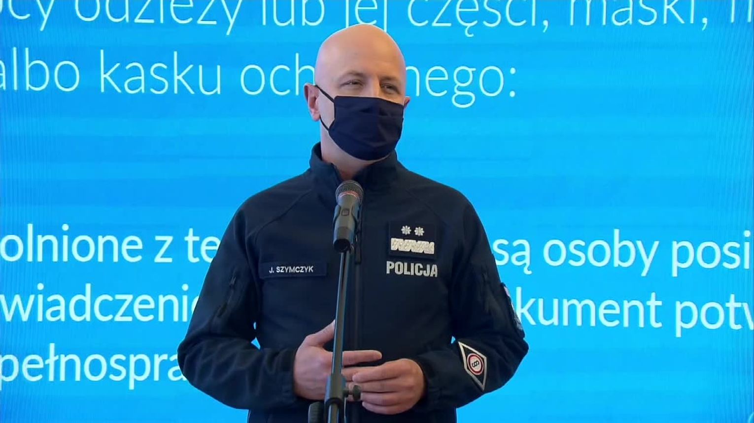 Szef Policji Zas Anianie Ust I Nosa Jest Kluczowe Niech Brak Mandat W