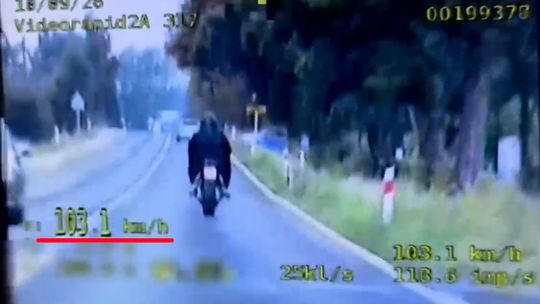 103 km/h przez teren zabudowany! Motocyklista wpadł w ręce grupy SPEED. Kara była dotkliwa