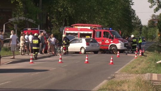 15-latek na motorowerze potrącony przez osobówkę w Wojniczu