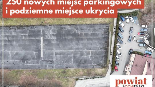 250 nowych miejsc parkingowych i podziemne miejsce ukrycia