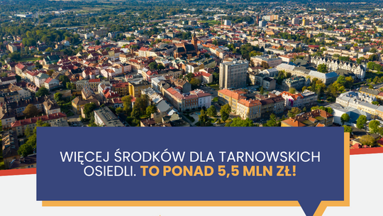 5,5 mln dla tarnowskich osiedli