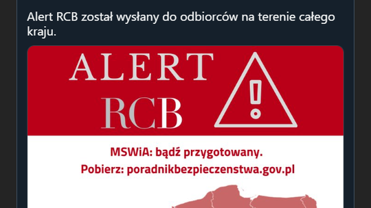 Alert RCB trafił do Polaków. Mieli pobrać poradnik bezpieczeństwa, ale strona nie wytrzymała zainteresowania