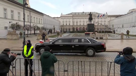 Andrzej Duda powitał Joe Bidena w Pałacu Prezydenckim