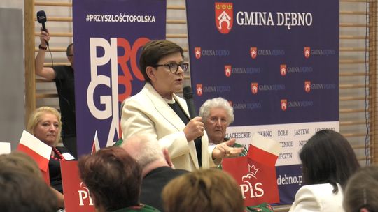 Beata Szydło w Dębnie. Rozmawiano o bezpieczeństwie Polski