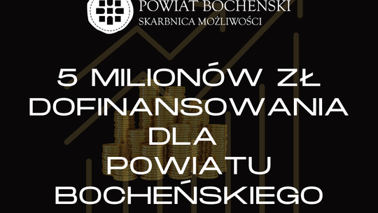 5 milionów złotych na modernizację dróg w powiecie bocheńskim