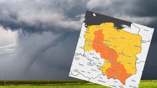 Burze, podtopienia i tornada. Środa w całej Polsce niespokojna