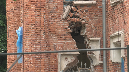 Częściowo zawalił się remontowany Pałac Dąmbskich w Wojniczu