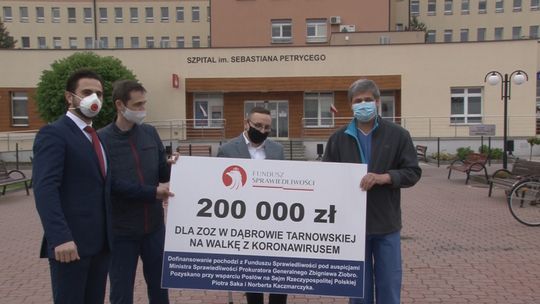 Dąbrowa Tarnowska. 200 tysięcy zł dla szpitala z Funduszu Sprawiedliwości