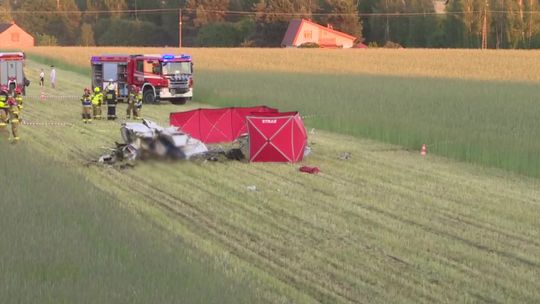 Dwie osoby zginęły w wypadku awionetki na Śląsku