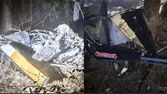 Dwie osoby zginęły w wypadku śmigłowca pod Rzeszowem Dwie osoby zginęły w wypadku śmigłowca pod Rzeszowem