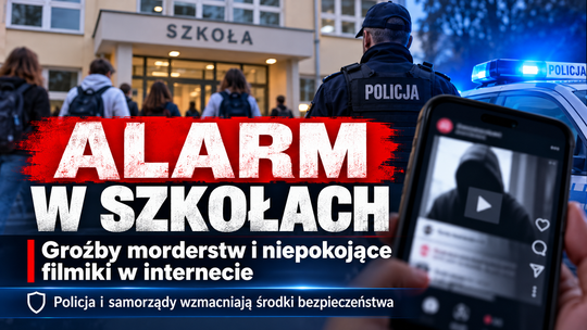 Groźby morderstw w szkołach! Niepokojące nagrania w internecie. Policja w gotowości, samorządy reagują
