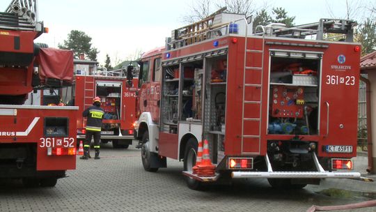 Interwencja straży pożarnej oraz policji w tarnowskim zakładzie karnym