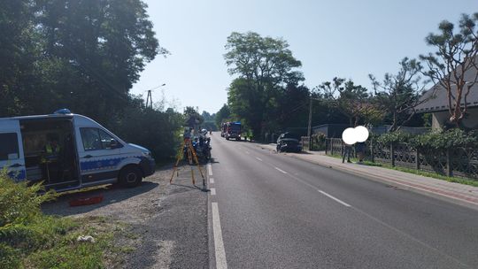 Jedna osoba poszkodowana po wypadku w Łękawicy