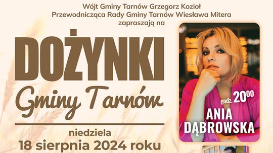 Już w niedzielę dożynki gminy Tarnów!