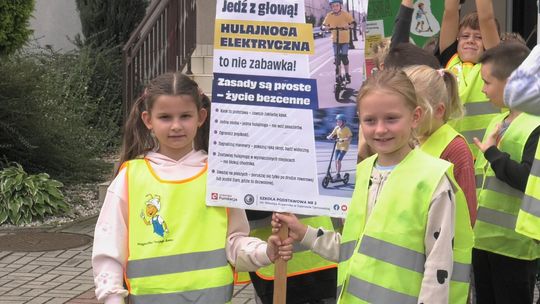 Kampania edukacyjna "Jazda hulajnogą – to nie zabawa" w Dąbrowie Tarnowskiej