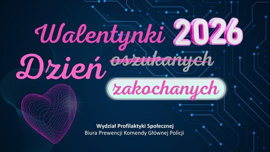 Miłość może być ślepa, miej oczy otwarte. Apel Policji przed nadchodzącymi Walentynkami