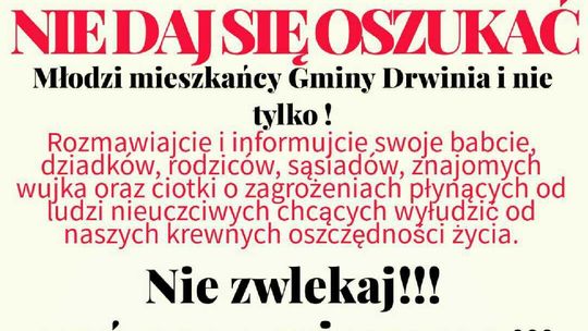 Nie daj się oszukać - policja apeluje!