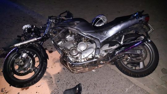 Niebezpieczny wypadek motocyklisty na DW 984 w Lisiej Górze 