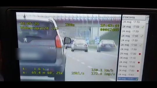 Nieodpowiedzialny kierowca na tarnowskim odcinku autostrady A4. W 2 minuty "zarobił" 19 punktów karnych