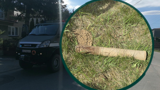 Niewybuch z czasów II wojny światowej odnaleziony przez mieszkańca gminy Żabno