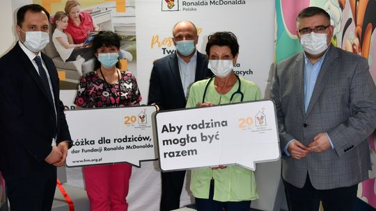 Nowe łóżka dla rodziców małych pacjentów Szpitala Powiatowego w Bochni