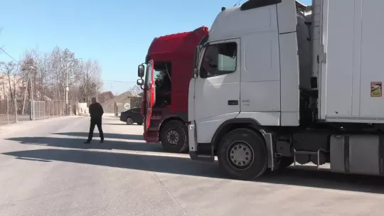 Nowoczesne kontrole ciężarówek w Woli Dębinskiej. System WIM, drony i zdalny odczyt tachografów