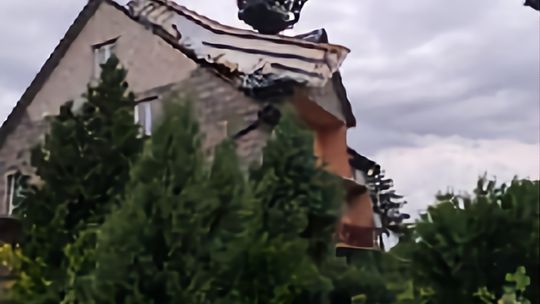 Ogromne zniszczenia w powiecie dąbrowskim. Nad powiatem przeszła ulewna burza