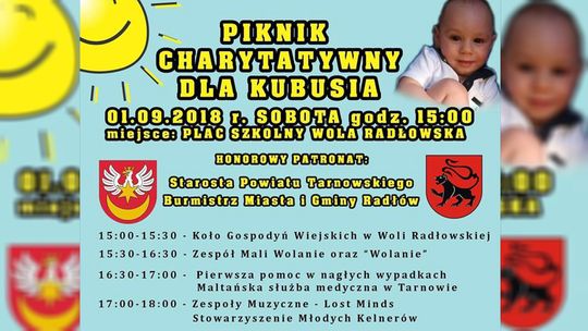 Piknik charytatywny dla małego Kubusia z Woli Radłowskiej już jutro! 