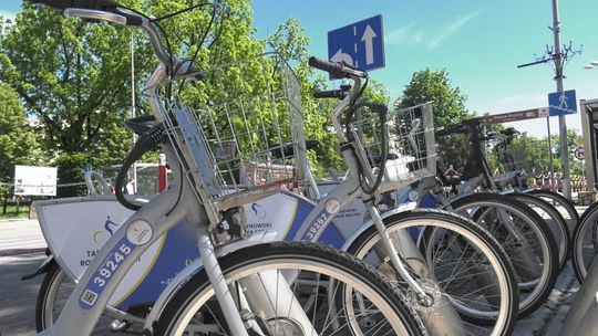 Pogodne dni zachęcają tarnowian do korzystania z rowerów miejskich