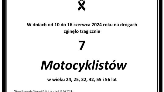 Policja prosi o rozwagę na drogach kierowców jednośladów