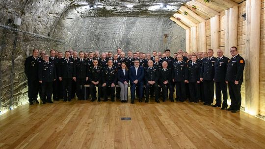 Posiedzenie Zarządu Oddziału Wojewódzkiego ZOSP RP w Kopalni Soli Bochnia
