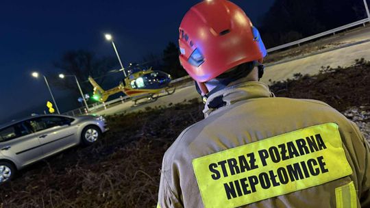 Postawa godna munduru – druhowie z Ochotniczej Straży Pożarnej Podłęże ratują życie poza służbą