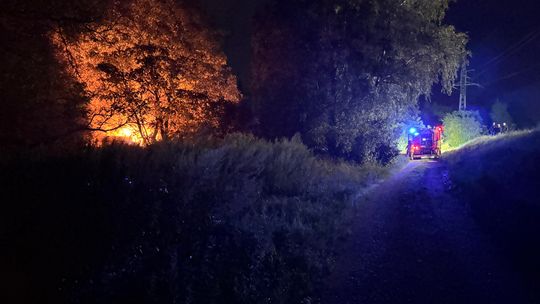 Pożar budynku w Mościcach