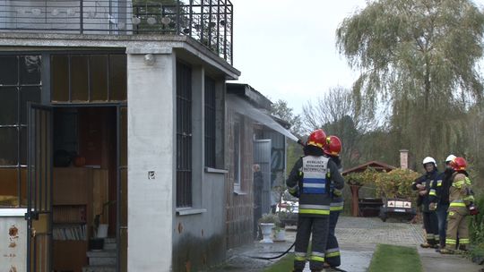 Pożar domu jednorodzinnego w miejscowości Jodłówka-Wałki