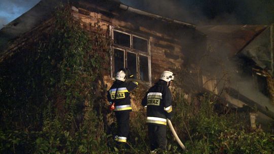 Pożar domu w Czermnej 