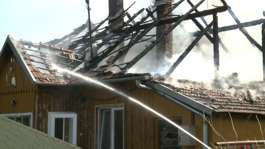 Pożar domu w Szczepanowicach