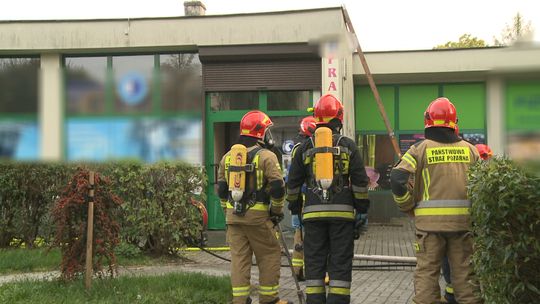 Pożar pralni w Tarnowie. Spłonęły ubrania