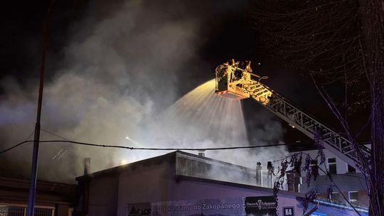 Pożar przy ul. Kochanowskiego w Tarnowie