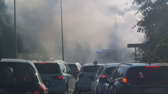 Pożar samochodu osobowego w Tarnowie