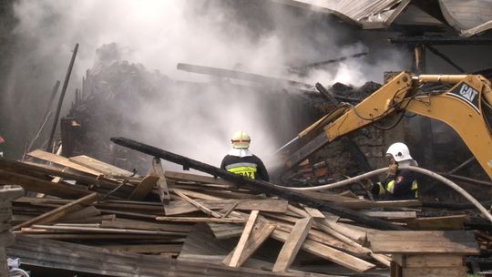 Pożar stodoły w Szczepanowicach