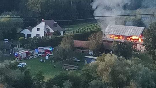 Pożar stodoły w Brzozowej. Podpalacz zatrzymany