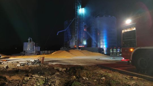 Pożar w suszarni kukurydzy pod Dąbrową Tarnowską