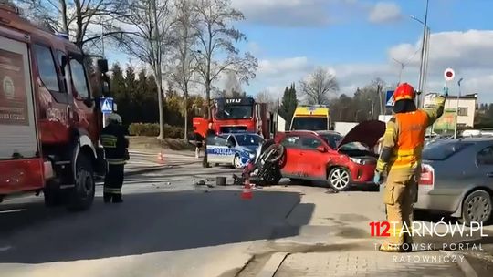 Ranny motocyklista po wypadku w Tuchowie