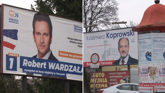 Reklamy wyborcze nadal widoczne na tarnowskich ulicach