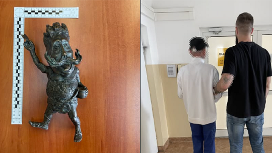 Skradziony Maszkaron odzyskany a sprawca zatrzymany
