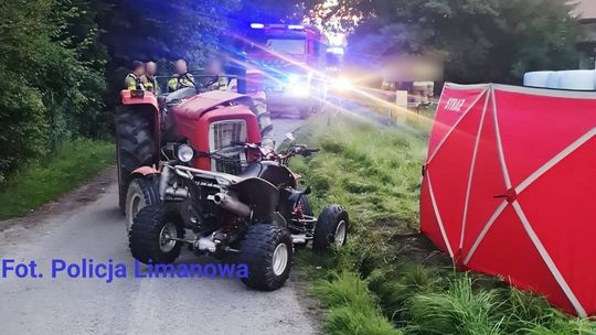 Śmiertelny wypadek. Nie żyje kierowca quada