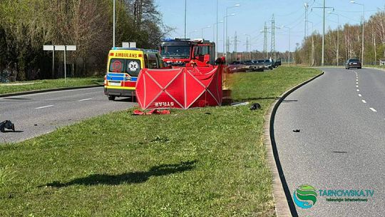 Śmiertelny wypadek w Tarnowie. Nie żyje młody motocyklista