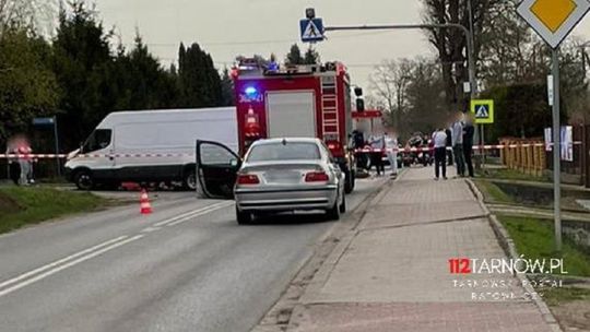 Śmiertelny wypadek w Tuchowie. Nie żyje motocyklista