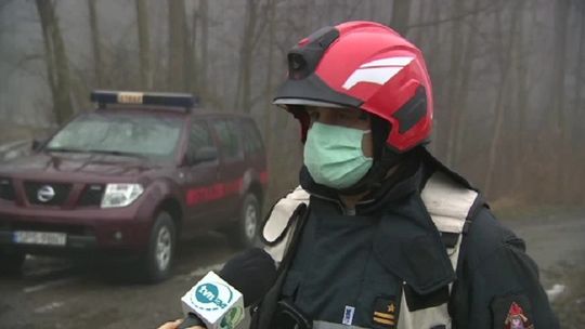 Śmigłowiec spadł do lasu niedaleko Pszczyny. Dwie osoby nie żyją