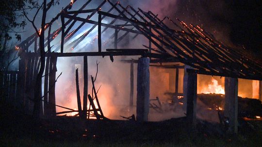 Spłonęła kolejna stodoła w Szczepanowicach